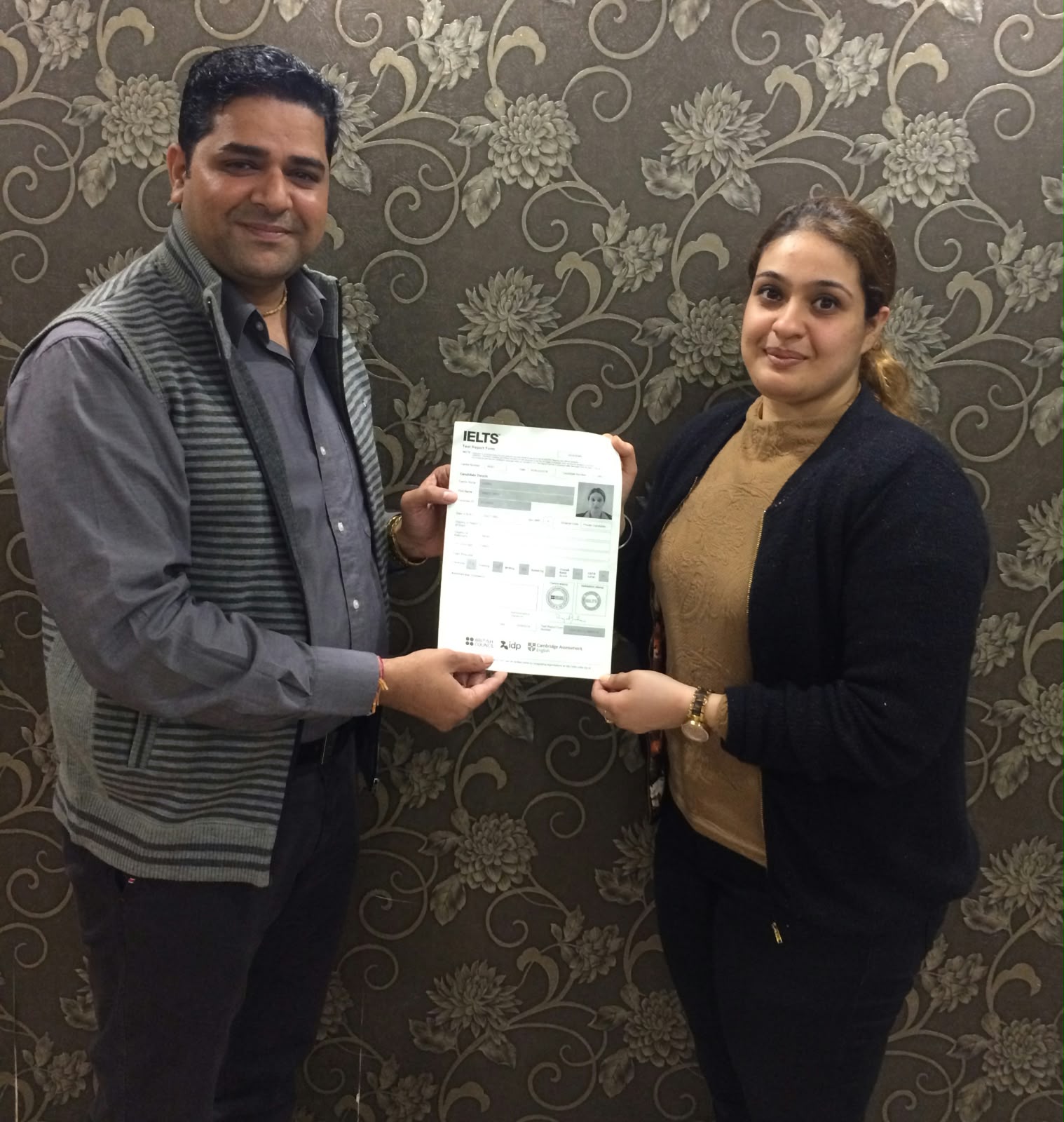 Anmol Lamba IELTS result